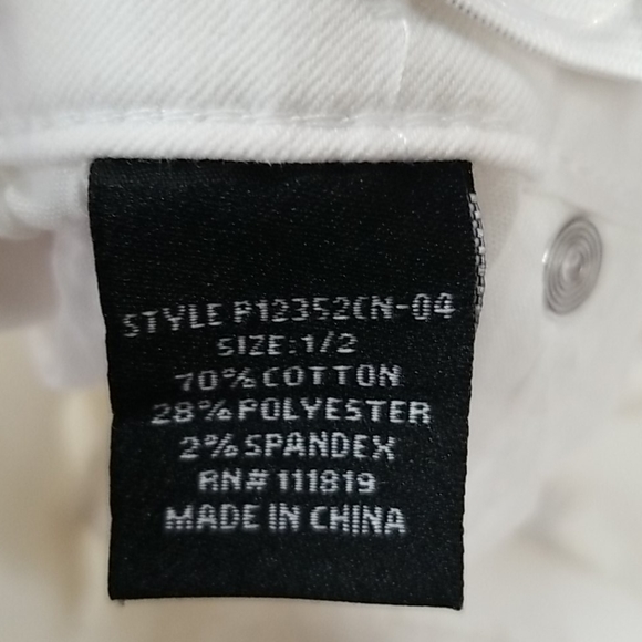 Silver Crush white jeans size 1-2 - Picture 7 of 8